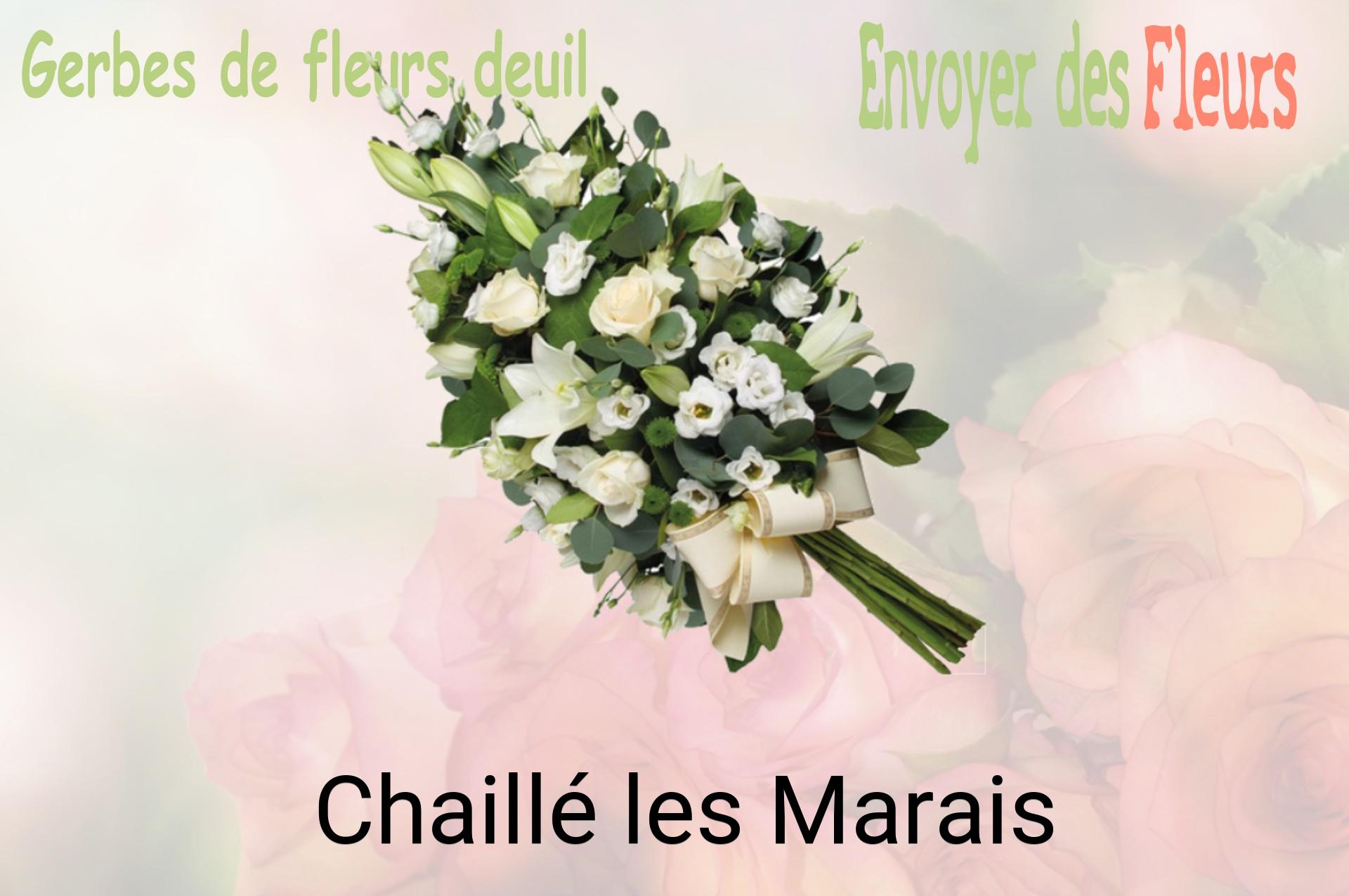 Gerbe de fleurs de deuil livrée à Chaillé-les-Marais